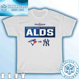 Toronto Blue Jays Vs New York Yankees 2025 MLB ALDS Matchup Logo Cotton T-Shirt