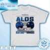 Toronto Blue Jays Vs New York Yankees 2025 MLB ALDS Matchup Logo Unisex T-Shirt Toronto Blue Jays Vs New York Yankees 2025 MLB ALDS Matchup Logo Unisex T-Shirt